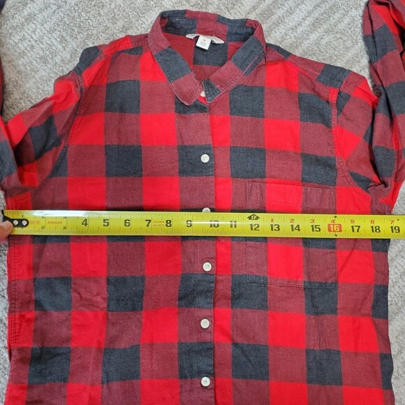 GAP ladies buffalo plaid longsleeve button down top size XS ladies - Picture 3 of 10